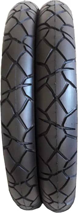 Par Pneu 90/90-18 E 2.75-18 Cinborg Parrudo Titan 125 Fan Cg