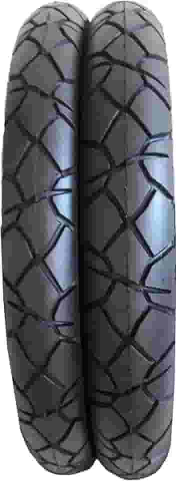 Par Pneu 90/90-18 E 2.75-18 Cinborg Parrudo Titan 125 Fan Cg