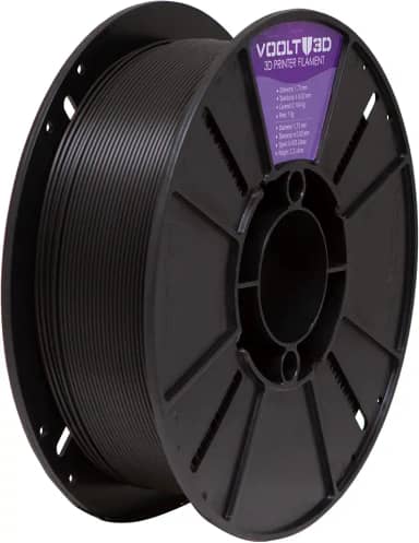 Filamento PETG Preto 1kg - 1.75Mm Voolt 3D Para Impressora 3D