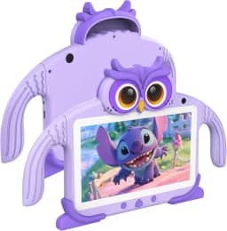 UJoyFeel Tablet infantil de 7 polegadas para crianças de 3 a 7 anos, tablets infantis com aplicativos de aprendizagem, WiFi, controle parental, jogos educativos, tablets à prova de choque para