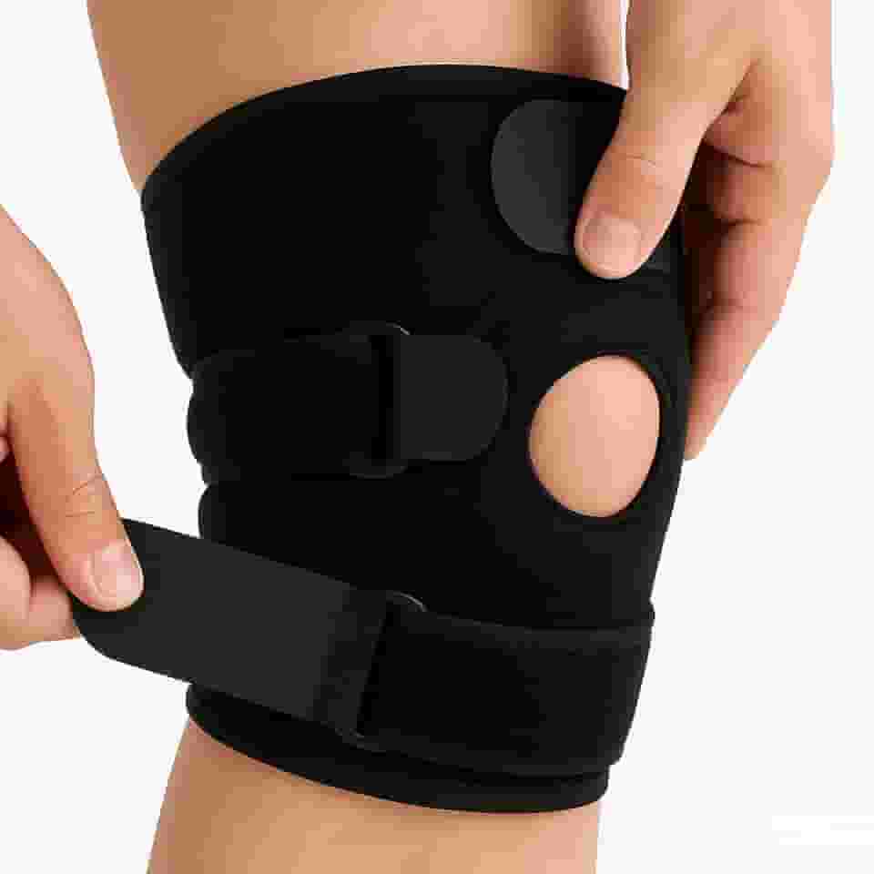 Joelheira Ortopédica de Compressão Ajustável | Suporte Esportivo para Joelho com Alívio da Dor | Ideal para Corrida, Academia, Lesões e Treinamento | Tamanho Único Unissex