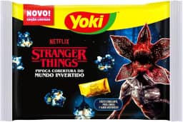 Yoki Pipoca para Micro-Ondas Cobertura do Mundo Invertido Stranger Things Pacote 140g