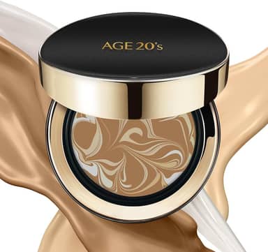 AGE 20's Age20'S Signature Essence Pact Fps 50+, Pacote Com 1, 29 Bases Caramelizadas, Cremosas, Acabamento Orvalhado, Cobertura Natural, Base Coreana Cushion