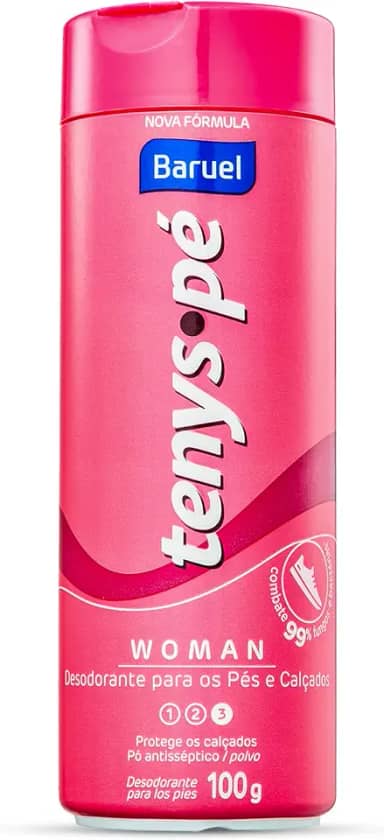 Talco Desodorante Baruel, Tenys Pé, 100 G