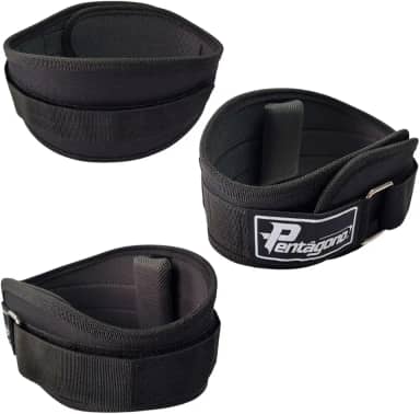 Cinturão Musculação New Strong Pentágono, Tamanho Único Ajustável (64 até 105 CM) Proteção Lombar, Conforto e Segurança para Treinos Intensos, Fecho Ultra Resistente