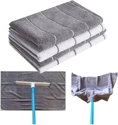 ISKILO 4 Super Pano Chão Microfibra Grande 80x50 Panão Limpeza (cores sortidas)