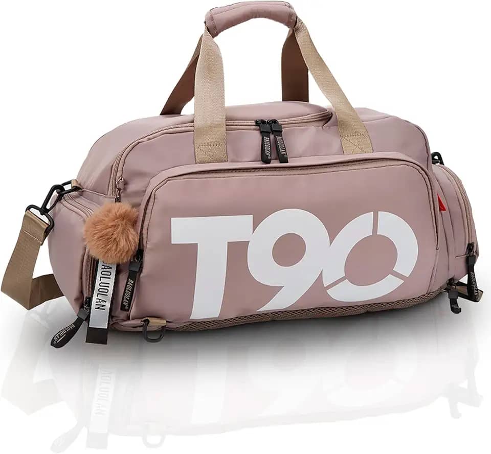 Bolsa Impermeável 3 em 1 para Academia Praia Viagem E Trabalho | Masculina Feminina Unissex (Caqui)