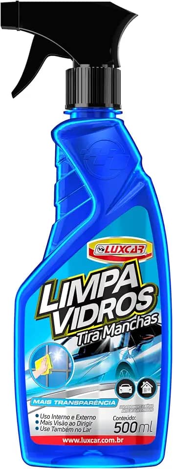 Luxcar Limpa Vidros 500 ml – Tira Manchas