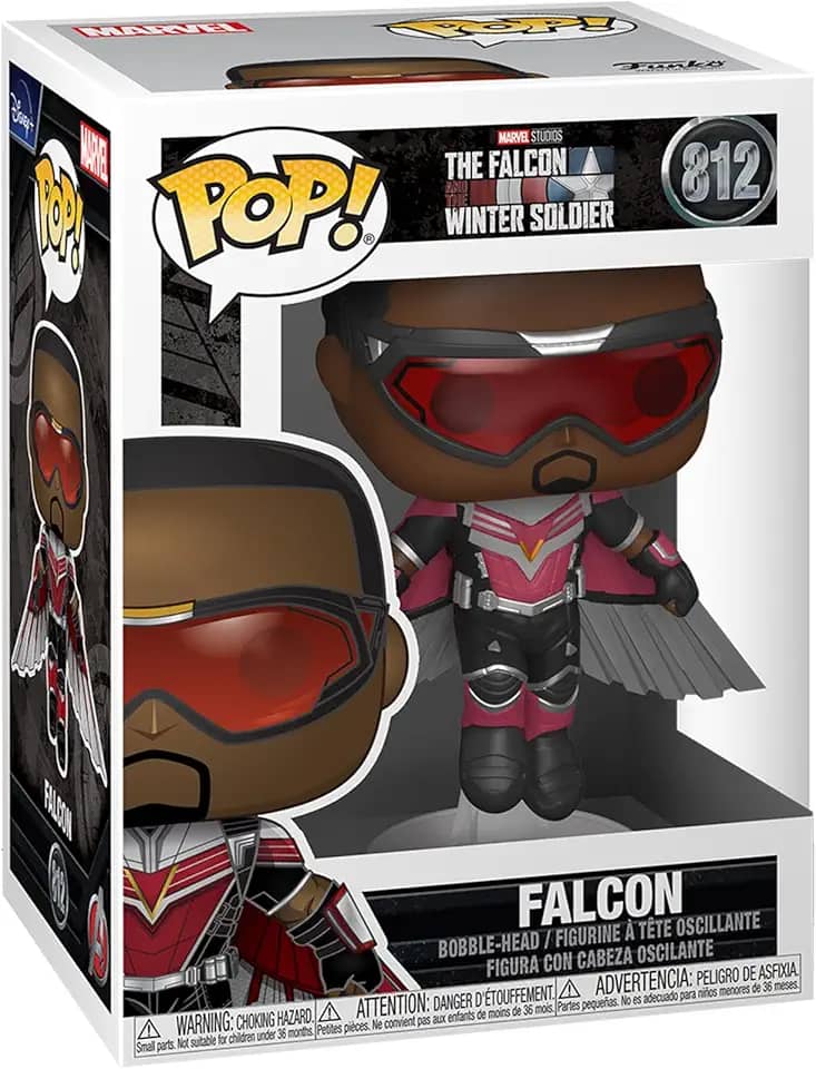 Funko Pop 812 Falcon The Falcon And Winter Soldier Marvel, Multicolor
