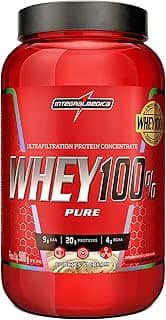 Integralmédica - Whey Protein Concentrado Cookies and Cream 100% Pure - 21g de Proteína por Scoop, Suplementação Alimentar Pós-Treino, Fórmula Enriquecida com BCAAs - Pote 900g