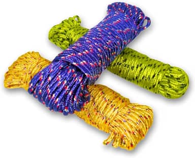 Kit 3 Cordas Trançadas Nylon 5mm 10m Multiuso Paracord Atividades Ao Ar Livre Camping Escalada Acessório De Barraca Viagem Esporte Reforçada Durável Carga Transporte Barrigueira Amarração Varal (3)