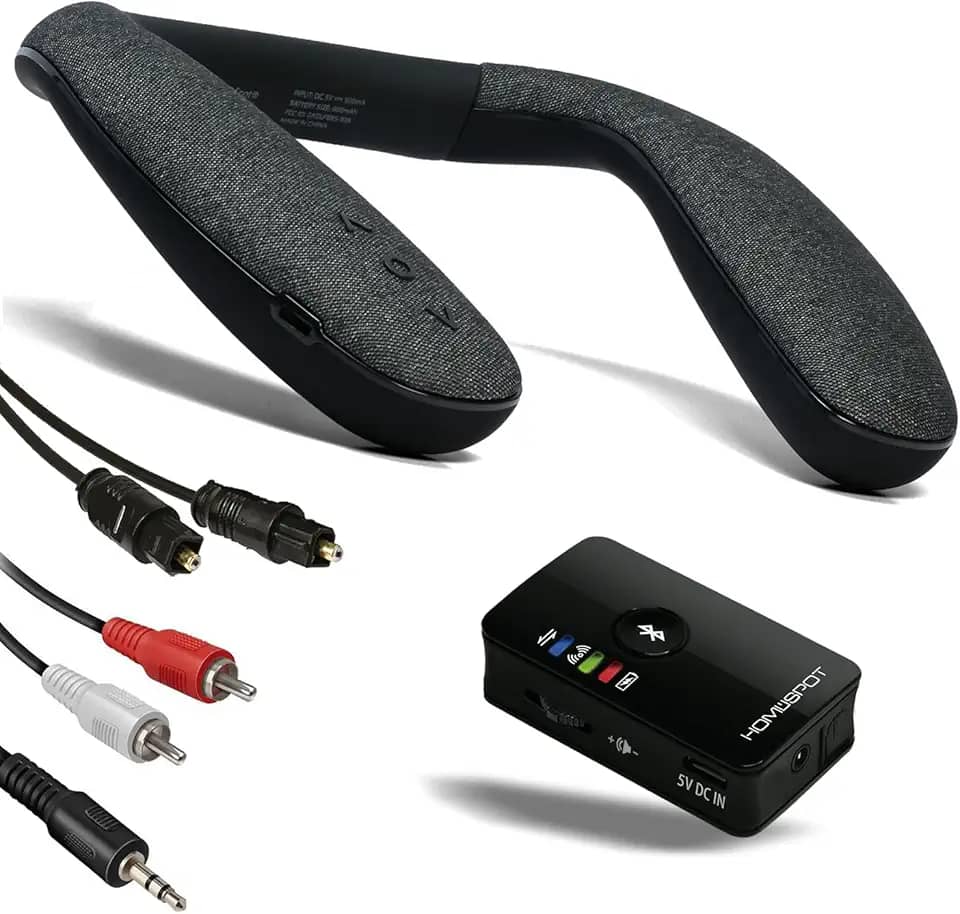 HomeSpot Alto-falante sem fio com transmissor Bluetooth para assistir TV e jogos de baixa latência