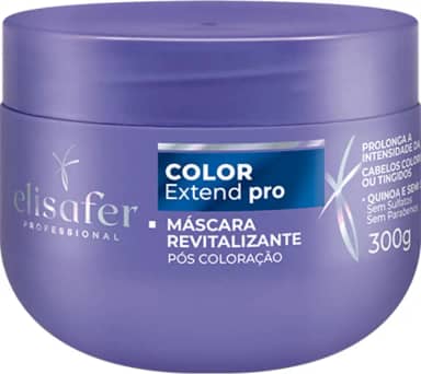 Elisafer, Máscara Capilar, Para cabelos Tingidos ou Coloridos, Color, Extend pro, 300g