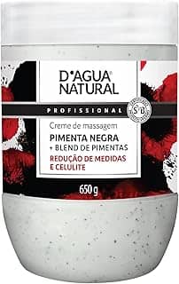 D'AGUA NATURAL Creme De Massagem Pimenta Negra D'Agua Natural 650 G