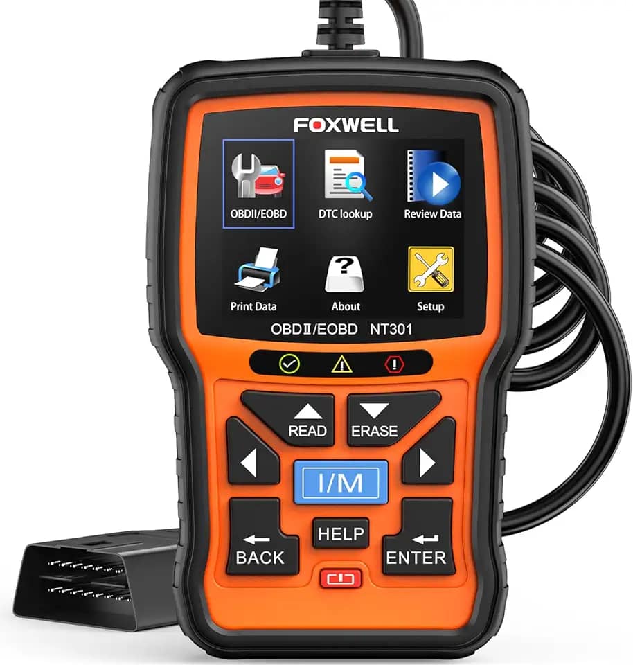 FOXWELL NT301 OBD2 Scanner Live Data Profissional Mecânico OBDII Ferramenta de Leitor de Código de Diagnóstico para Verificar a Luz do Motor