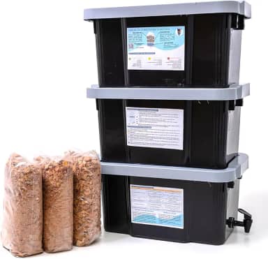 Composteira Doméstica Minhocário 45 L Nature - Produza seu proprio adubo organico