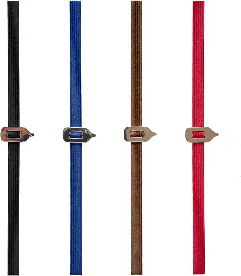 Marcador de página criativo com faixa elástica, ponteiro de metal para localizar registros de leitura, laços de caderno