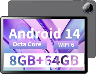 Veidoo Tablet de 10,1 polegadas, 8 GB de RAM 64 GB de ROM (inclui memória virtual de 4 GB expansível de 1 TB, tablets Android 14 com processador Octa-Core, WiFi 6, tela sensível ao toque IPS HD