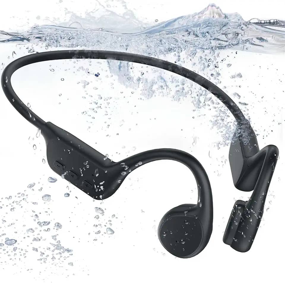 NANKA Fones De Ouvido Condução Óssea Runner Pro2, Para Natação Ip68 Com Mp3 Player E Memória 32 Gb Integrada
