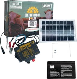FAZENDEIRO, Cerca Elétrica Rural Eletrificador 45Km Solar com Bateria