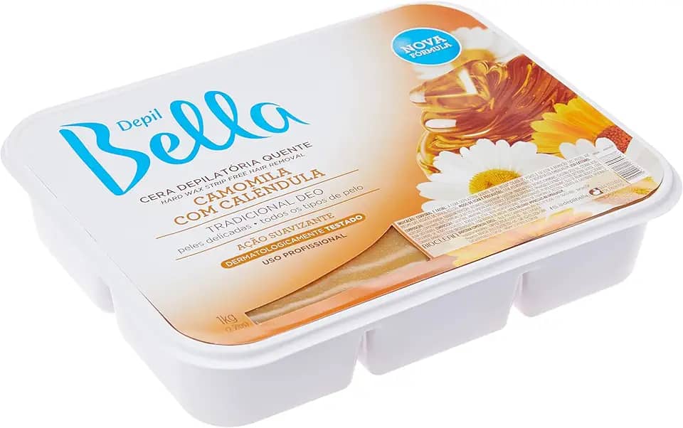 Cera Depilatória Camomila e Calêndula, Depil Bella, 1Kg