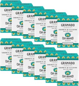 Granado Sabonete Glicerinado Terrapeutics, Chá Branco, 90g, 12 Unidades