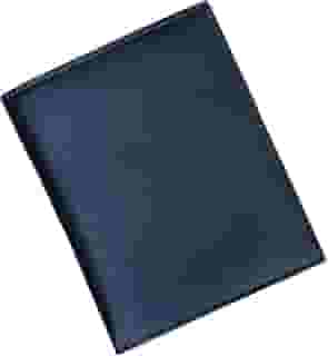 Carteira masculina de couro genuíno estilo europeu grande Hipster com dobra dupla preta da Bullz