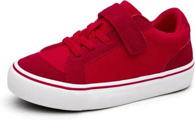 Tênis infantil infantil para meninos e meninas antiderrapante com velcro e cadarço leve