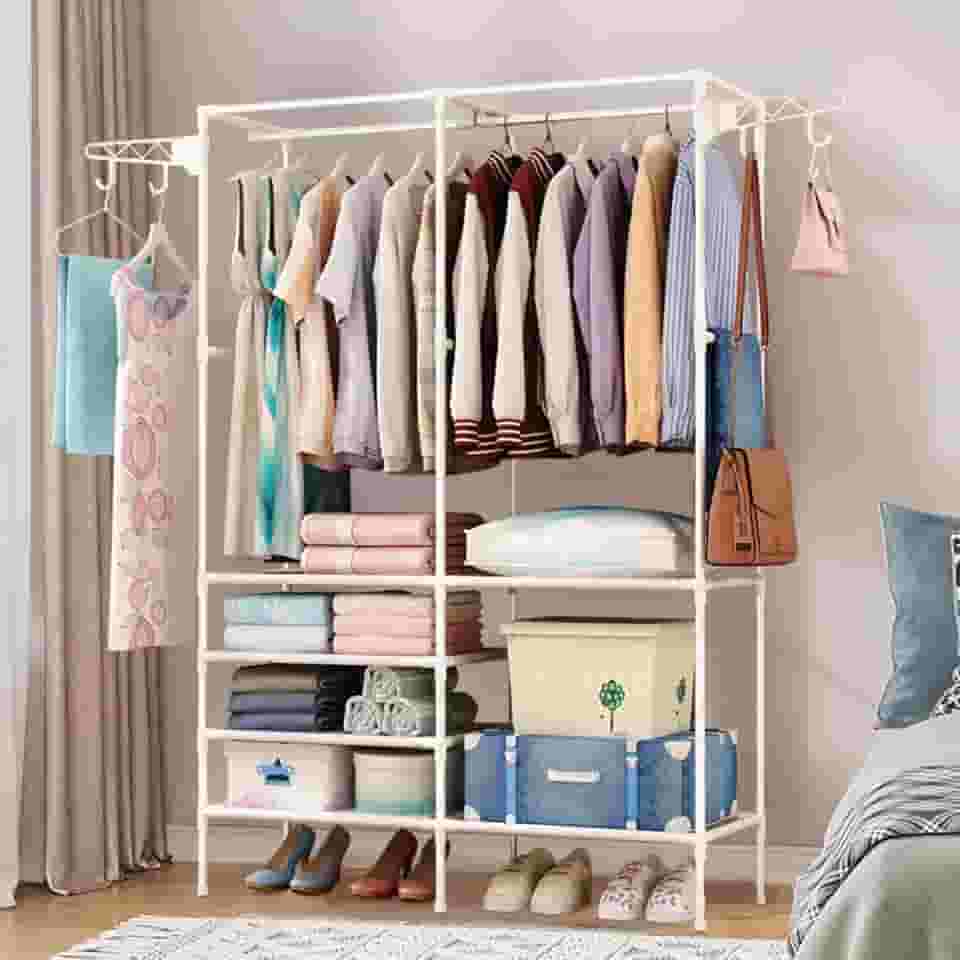 Arara Armario C/Sapateira Cabideiro em e Prateleiras em Branco