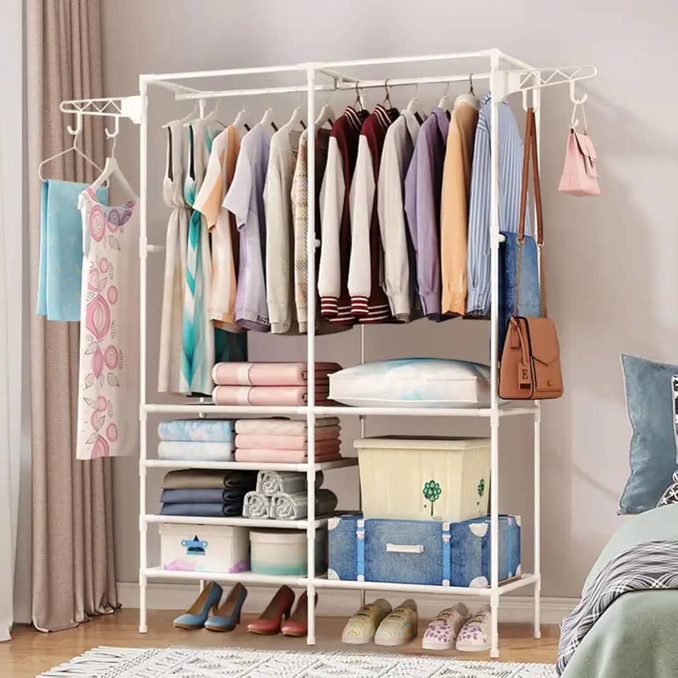 Arara Armario C/Sapateira Cabideiro em e Prateleiras em Branco