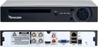 Xenocam DVR 4CH 1080N híbrido 5 em 1 AHD (1080P NVR 1080N AHD 960H analógico + TVI+CVI) DVR autônomo CCTV sistema de segurança de vigilância gravador de vídeo com detecção de movimento HDD e câmeras
