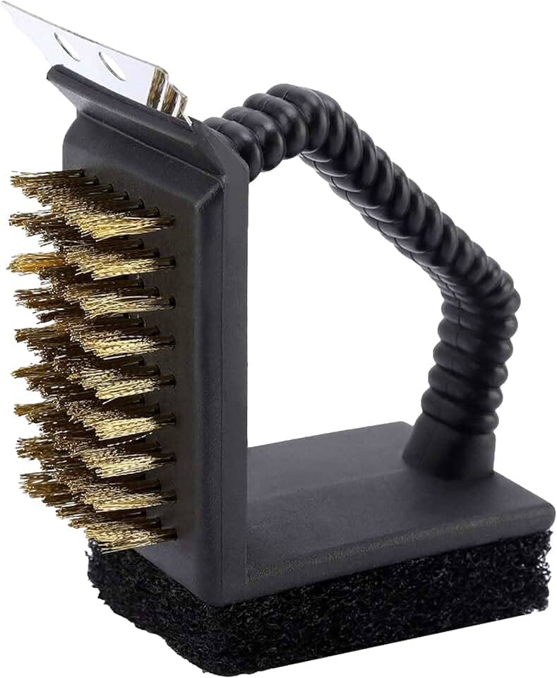 Tuut Escova com Espátula 3 em 1 para Limpeza de Grelhas e Espetos Linha Churrasco – Praticidade e Eficiência