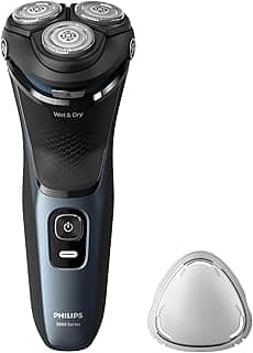 Philips Barbeador Elétrico Masculino, Uso Seco e Molhado, Cabeças flexíveis 5D, com Aparador Retrátil, Carregamento Rápido - S3144/00