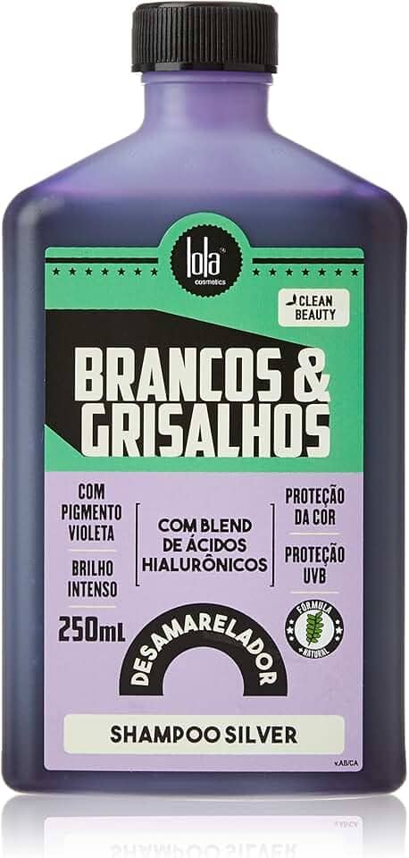 Brancos e Grisalhos Shampoo Silver 250ml , Lola Cosmetics