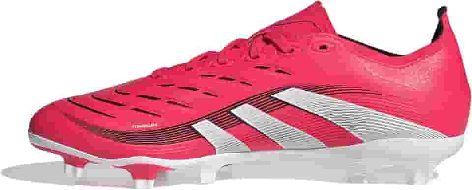 Chuteira Adidas Campo Predator League FG/MG Vermelho e Branco - Masculino - 42 - Vermelho