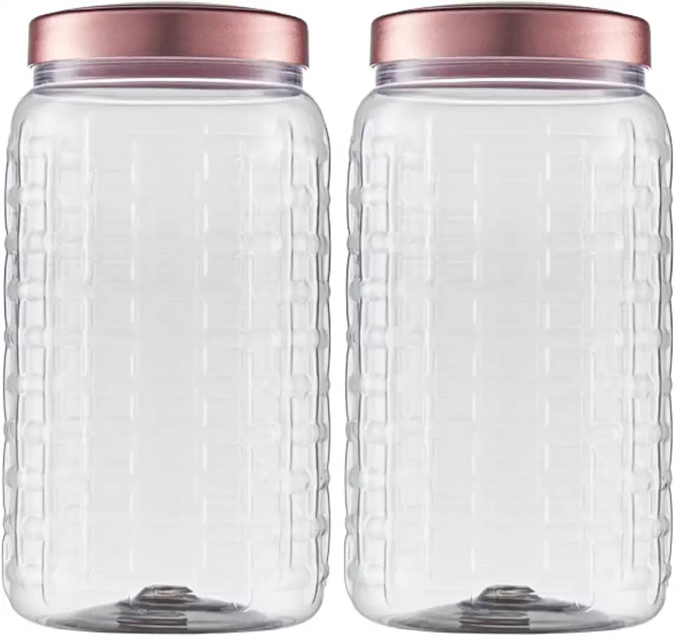 Jogo 2 Potes Porta Café E Açúcar Cantinho Do Café Premium (Rose Gold)