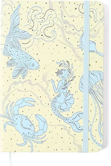 Cicero Caderneta Origens Pontado 14x21 Áqua Off White