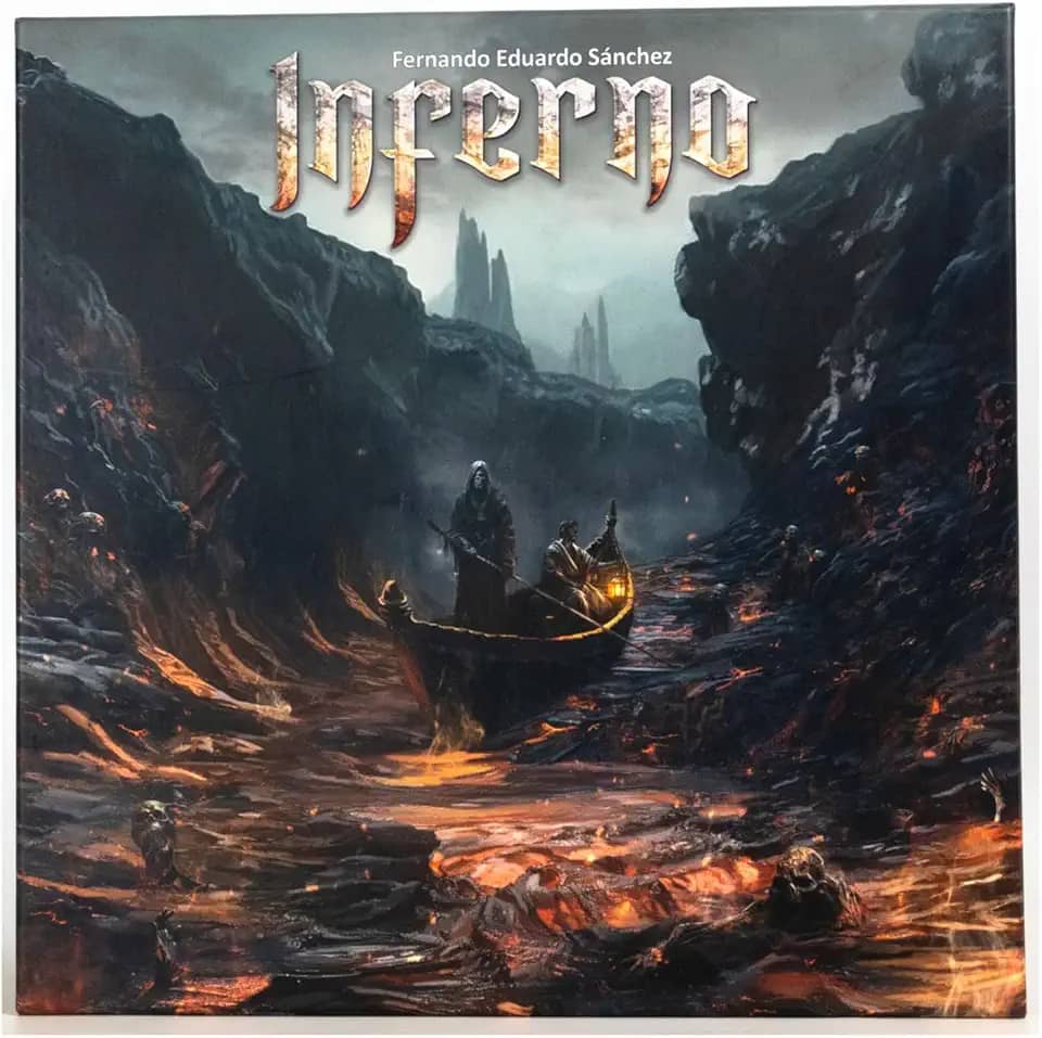 Grand Gamers Guild, Inferno - Jogo de estratégia de colocação de trabalhadores, para 1 a 4 jogadores, maiores de 14 anos