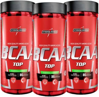 Combo 3 - Amino BCAA TOP 4:1:1-120 cápsulas - Integralmédica