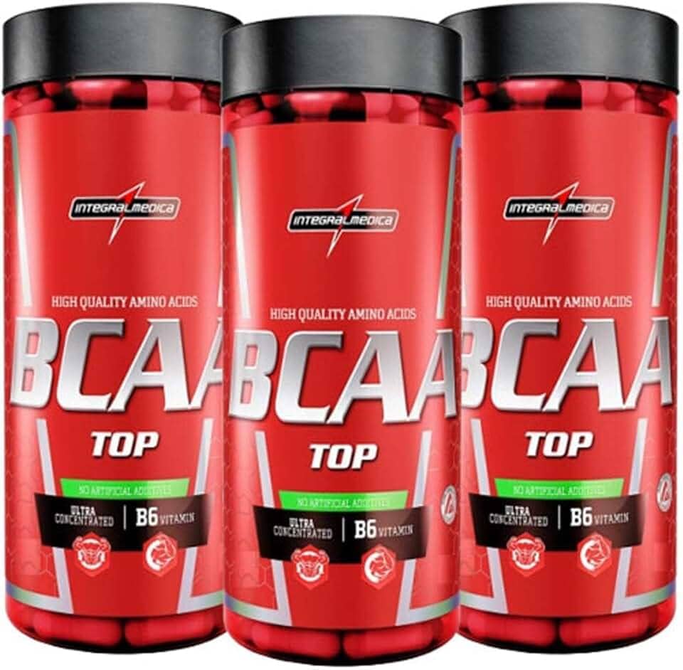 Combo 3 - Amino BCAA TOP 4:1:1-120 cápsulas - Integralmédica