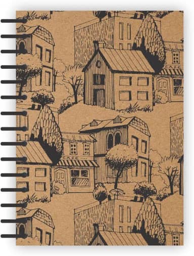 Caderneta A6 flexível Kraft House com 80 folhas pautadas cod. 0485- abyaragraf