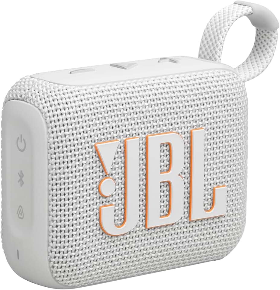 JBL, Caixa de Som, Go 4, Bluetooth, Portátil, Auracast, À Prova D'água e Poeira - Branca