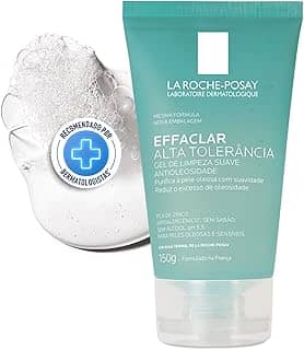 La Roche-posay Effaclar Gel Alta Tolerância. Limpeza Facial. Limpa a Pele Suavemente Reduzindo a Oleosidade e Eliminando o Brilho. Pele Oleosa e Sensível. Caprylyl Glycol, Glicerina, PCA de Zinco.