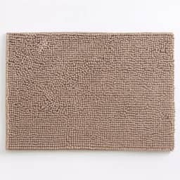 01 Tapete para Banheiro - 60cm x 40cm - Tapete Popcorn Antiderrapante Bolinha (Bege)