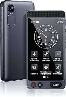 Dispositivo tradutor de idiomas offline, tradutor instantâneo D21, sem necessidade de WiFi, tradução de voz bidirecional em tempo real, 142 idiomas, tradução de voz em tempo real, gravação e foto para