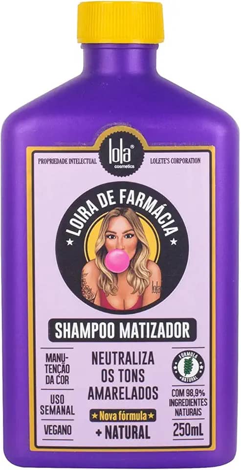 Loira de Farmácia Shampoo Matizador 250ml , Lola Cosmetics