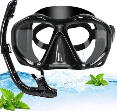 Mascara de Mergulho, Máscara de Mergulho, Snorkel Adulto, Snorkel, Oculos de Mergulho, Kit Óculos de Mergulho Com Visão Ampla de 180° Action