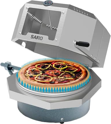 FC40 Assador de Pizza Compacto Italiano à gás GLP 40cm