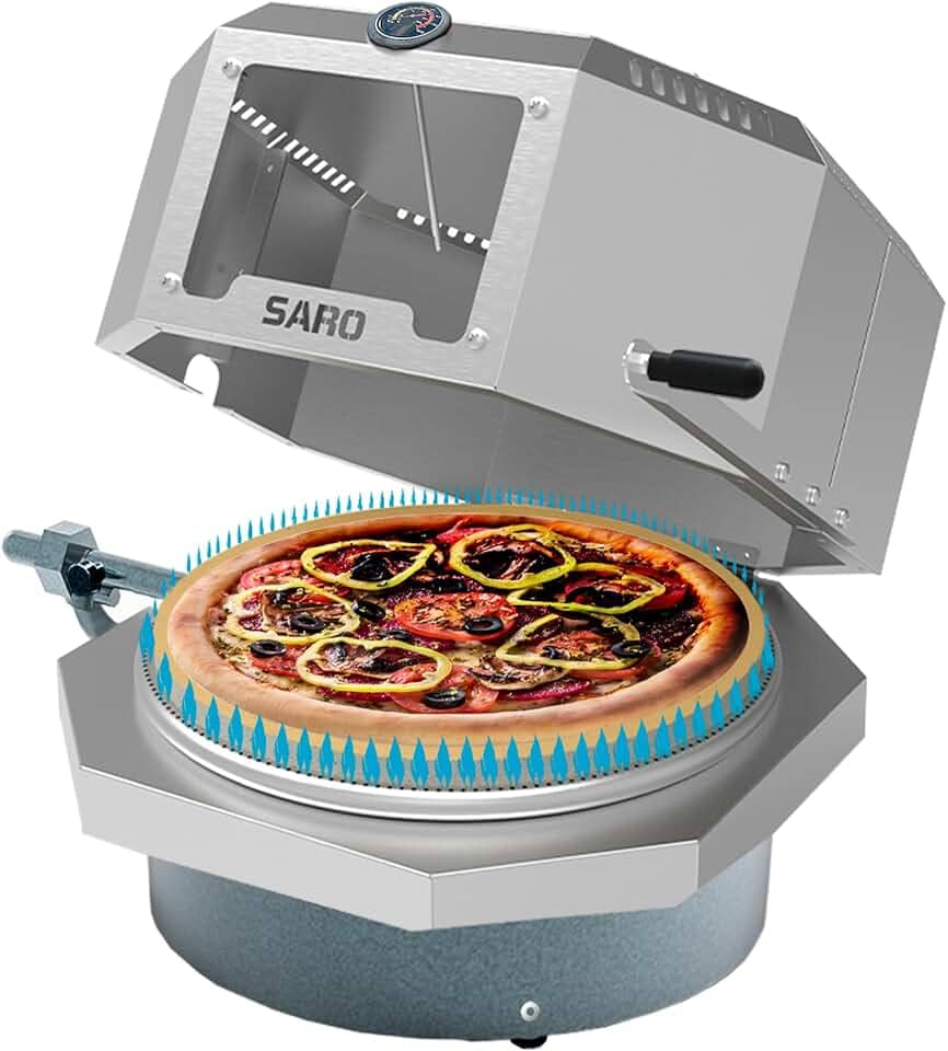 FC40 Assador de Pizza Compacto Italiano à gás GLP 40cm