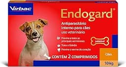 Virbac Endogard Vermífugo para Cães até 10 kg com 2 Comprimidos